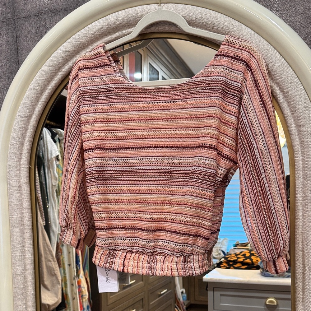Peixoto Multicolor Striped Crop Top